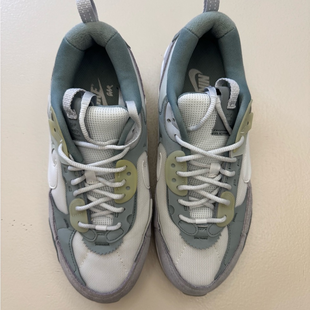 Nike White and Gray Athletic Shoes